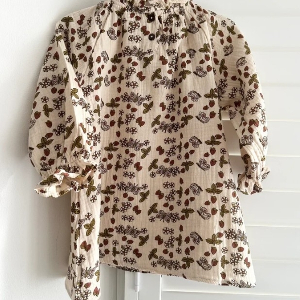Floral Print Kids Casual Dress